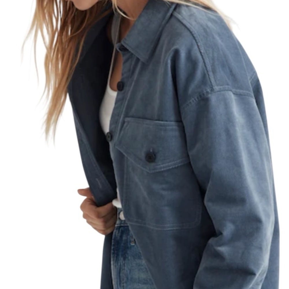 Madewell Corduroy Twill Oversized Shirt Jacket - Picture 2 of 15